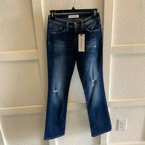 Flying Monkey Mid Rise Distressed Bootcut Jeans 24